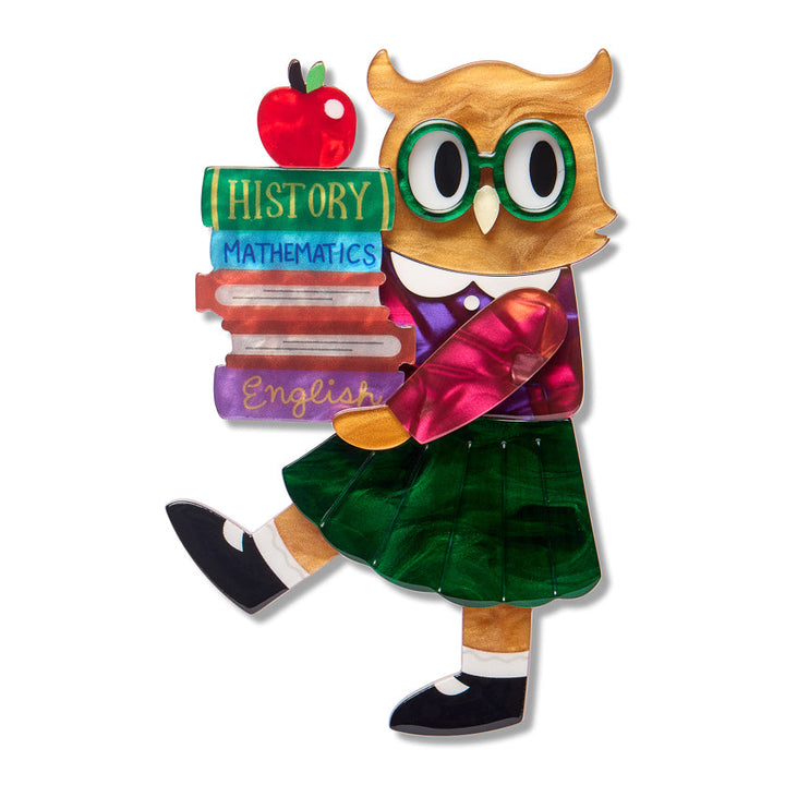 Professor Hootsworth Brooch by Erstwilder | Wild at Work Collection