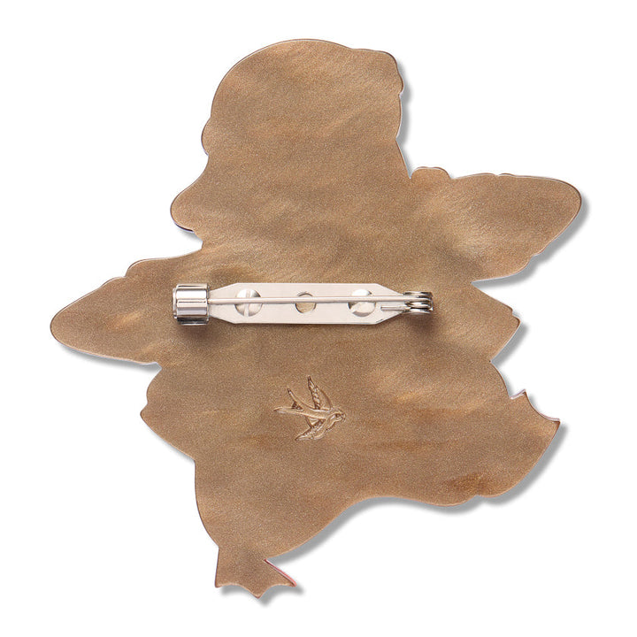Captain Northwind Brooch by Erstwilder shown with gift box | Wild at Work Collection