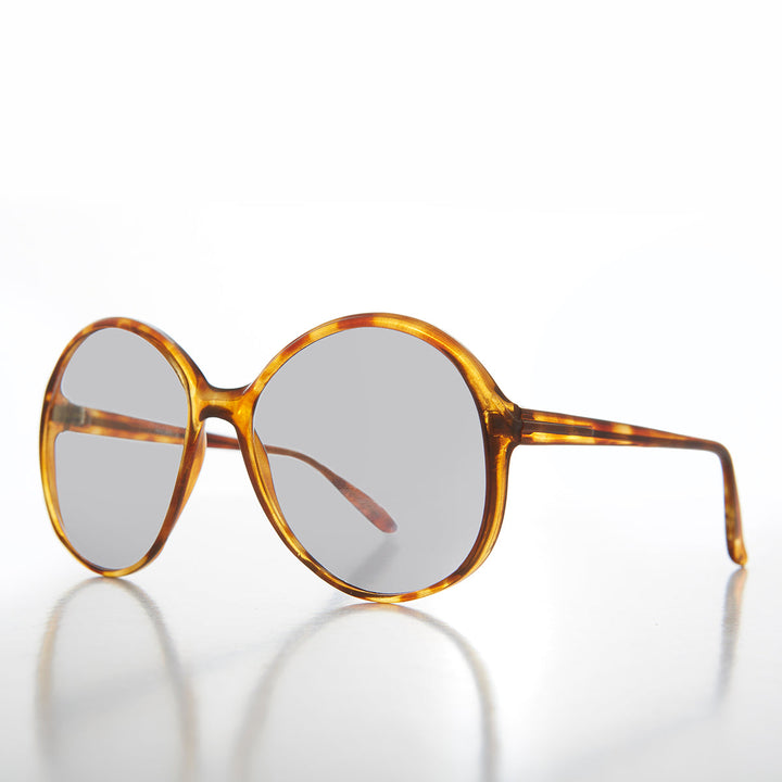 Oversized Round Transition Lens 80s Vintage Sunglass - Bibi
