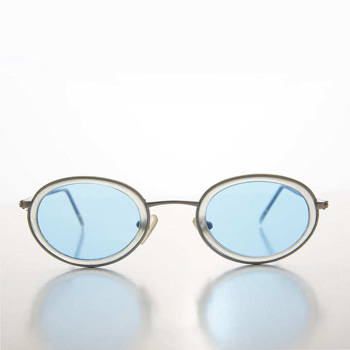 Oval Pastel Vintage Sunglasses - Bloom