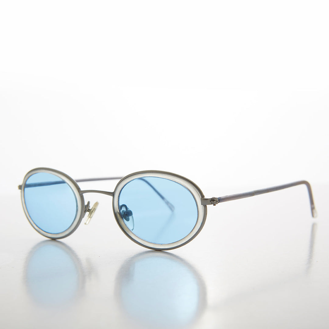 Oval Pastel Vintage Sunglasses - Bloom