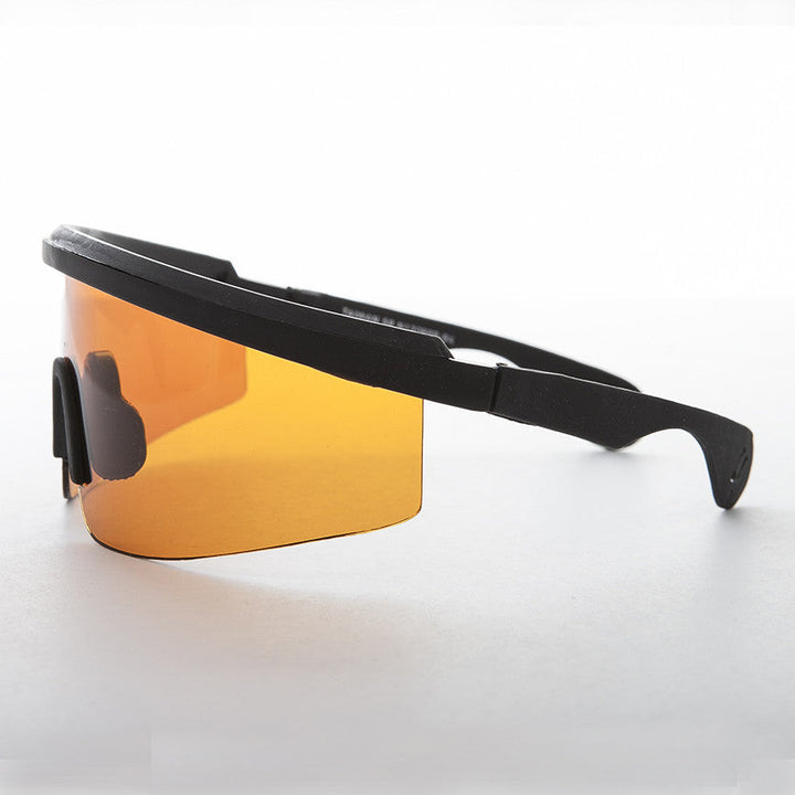 Amber Lens Wrap Sport Shield - Bolt