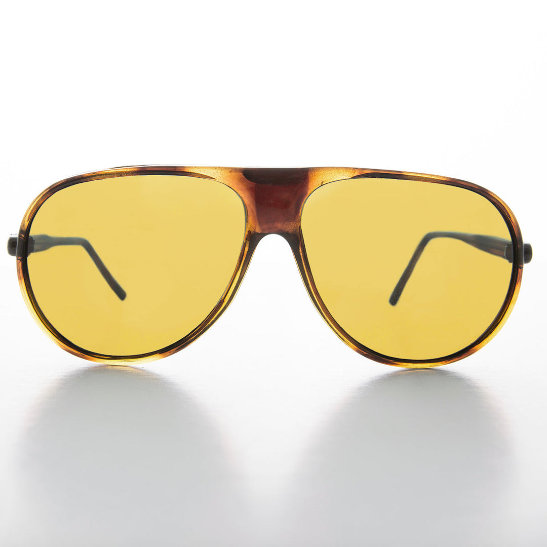 Pilot Sunglasses with Yellow Lenses - Bright