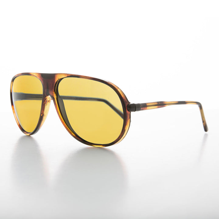 Pilot Sunglasses with Yellow Lenses - Bright