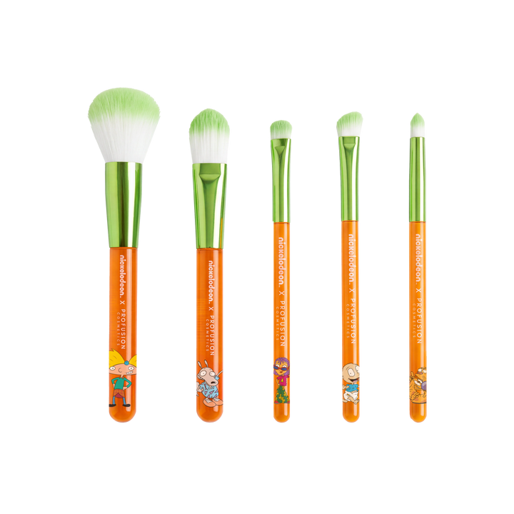 Nick 90s | 5 PC Brush Set with Cosmetic Bag