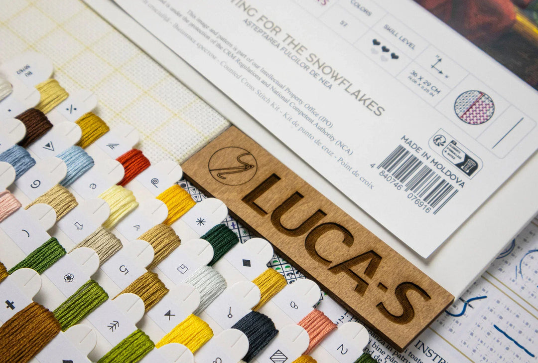 Waiting For The Snowflakes BU5076L Counted Cross-Stitch Kit