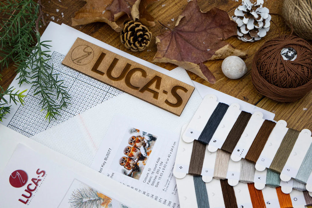 Owls in The Silence of Winter BU5077L Counted Cross-Stitch Kit