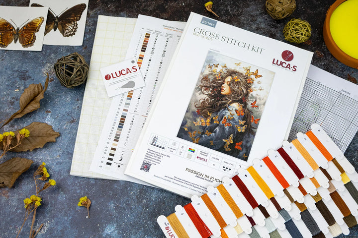 Passion in Flight Counted Cross-Stitch Kit by Luca-S BU5085L