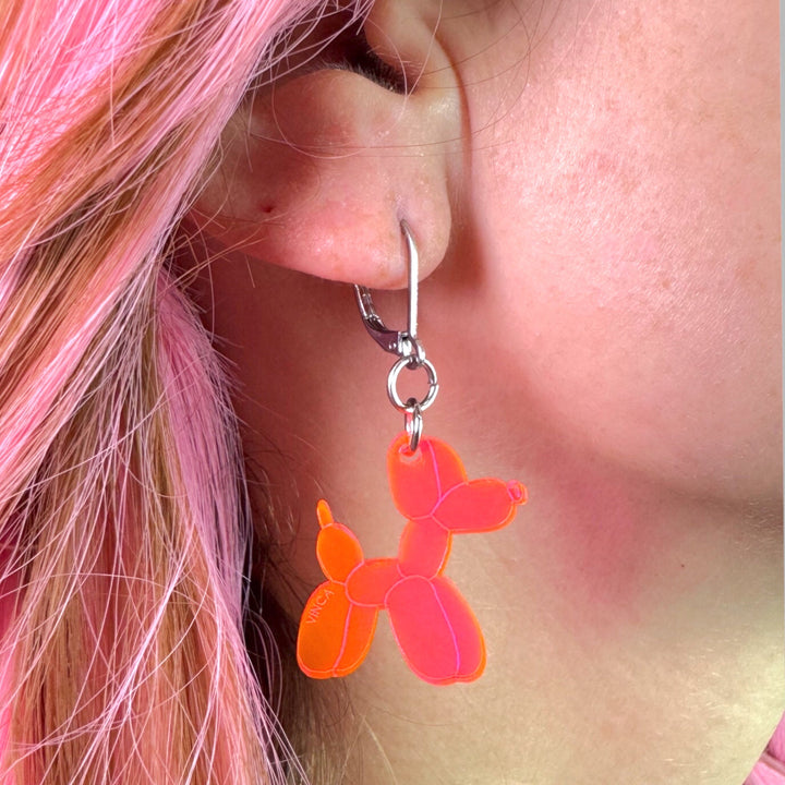 Balloon Dog Earrings - For Party Animals