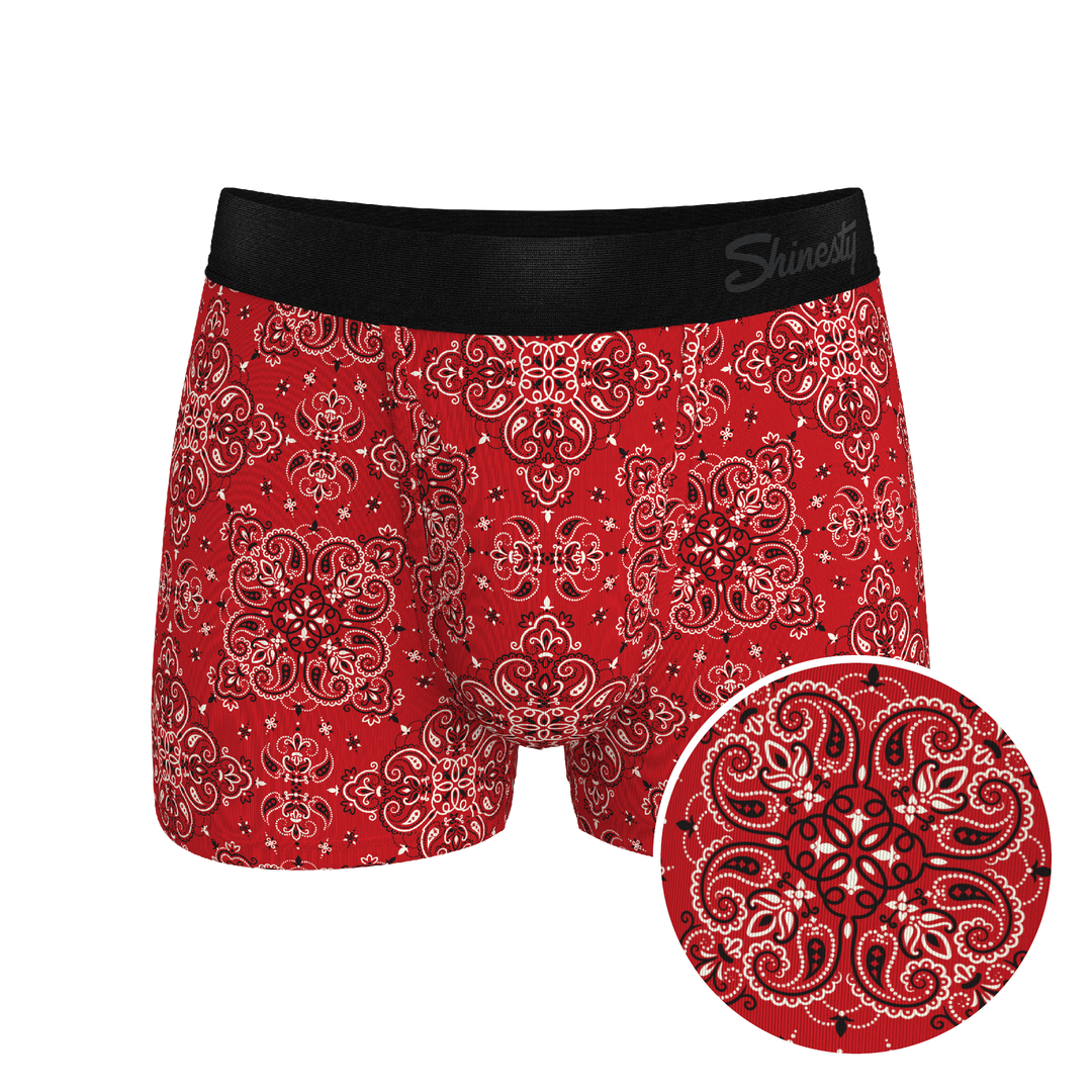 The Bandana Split | Red Bandana Ball Hammock® Pouch Trunks Underwear