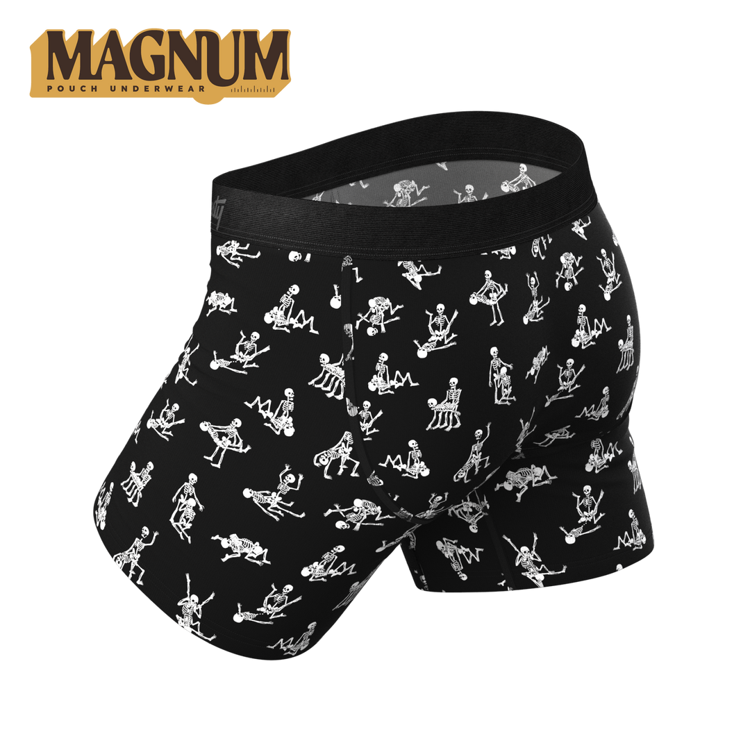 The Bare Back Bones | Glow In The Dark Skeletons Ball Hammock® Magnum Big Pouch Underwear