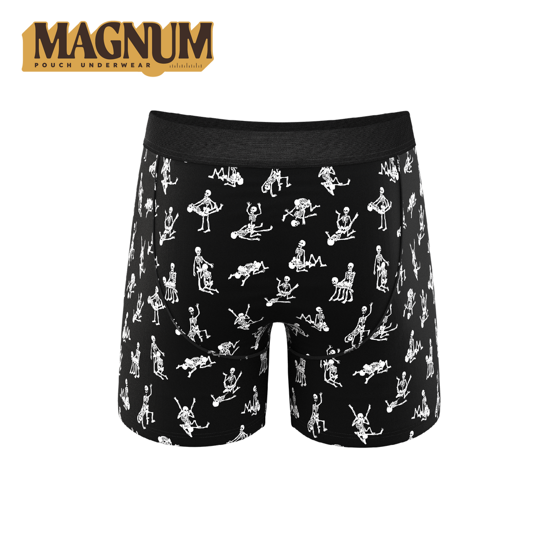 The Bare Back Bones | Glow In The Dark Skeletons Ball Hammock® Magnum Big Pouch Underwear