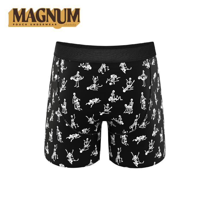 The Bare Back Bones | Glow In The Dark Skeletons Ball Hammock® Magnum Big Pouch Underwear
