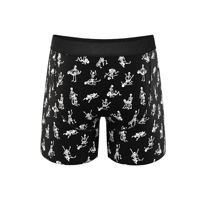The Bare Back Bones | Glow in the Dark Skeletons Ball Hammock® Pouch Underwear With Fly