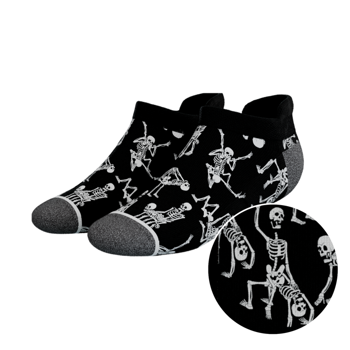 The Bare Back Bones | Skeletons Heel Hammock™ Ankle Socks
