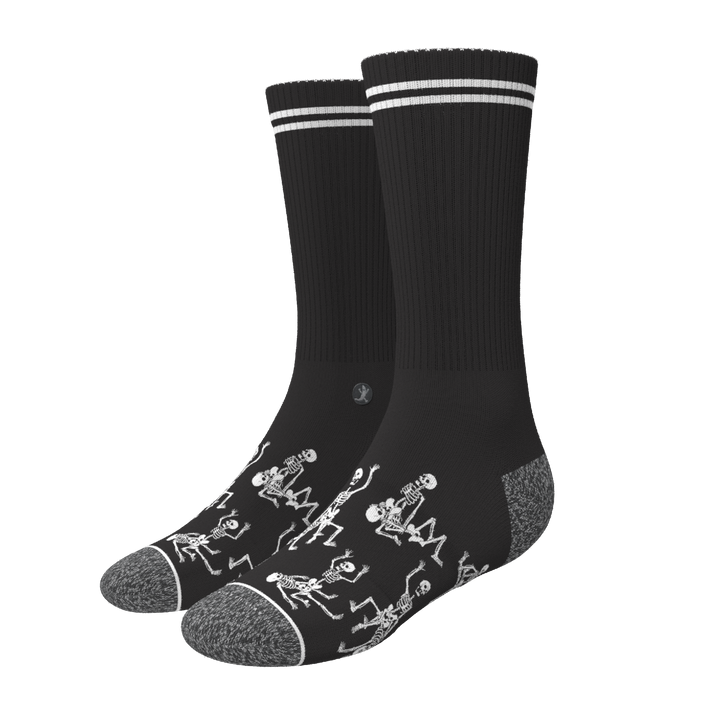 The Bare Back Bones | Skeletons Heel Hammock™ Crew Socks