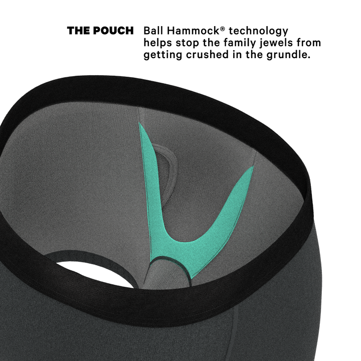 The Basalt | Heather Charcoal Ball Hammock® Pouch Underwear With Fly