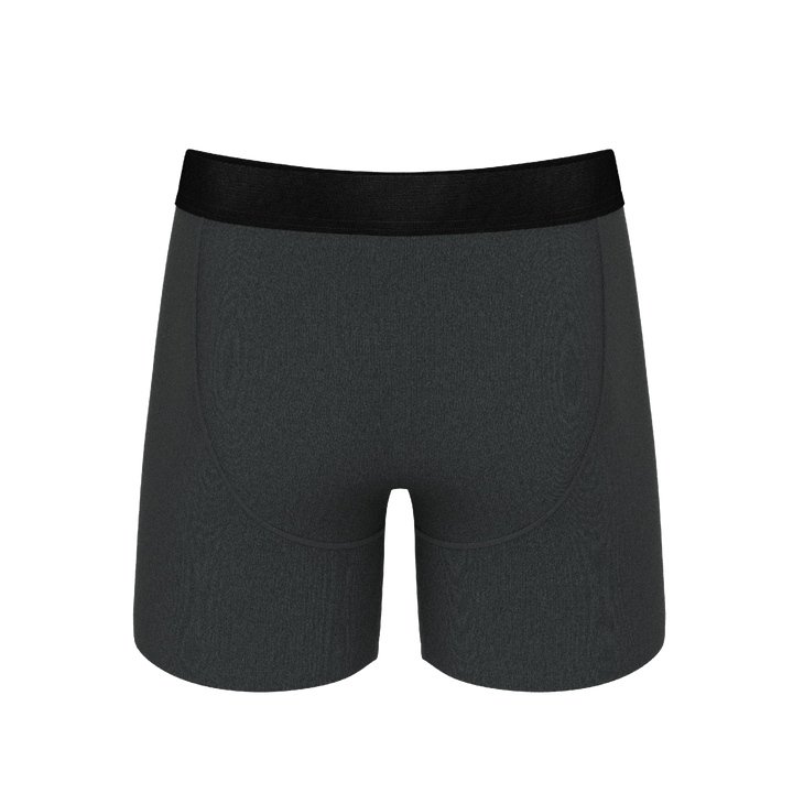 The Basalt | Heather Charcoal Ball Hammock® Pouch Underwear With Fly