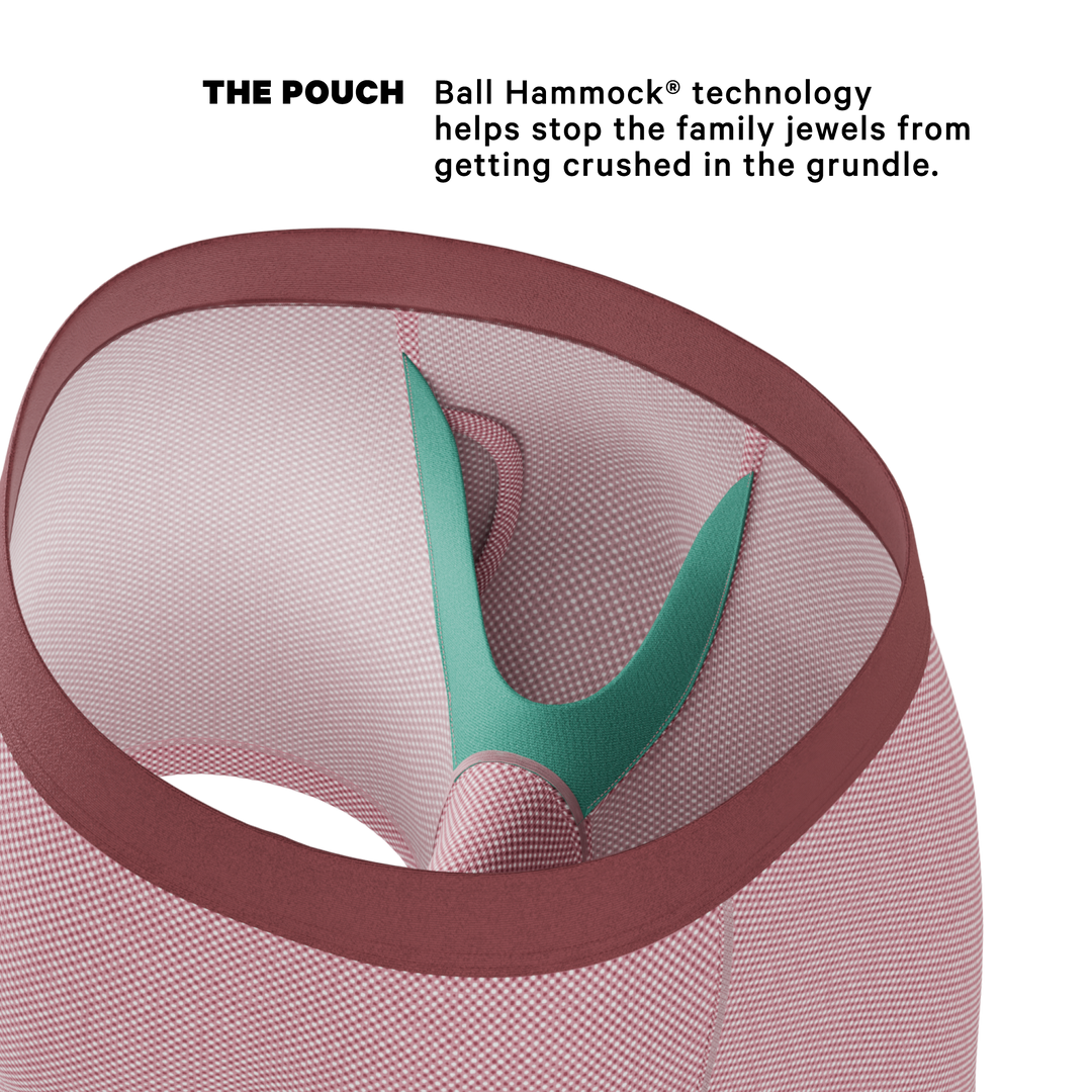 The Bell Pep | Red Chambray Ball Hammock® Pouch Underwear With Fly