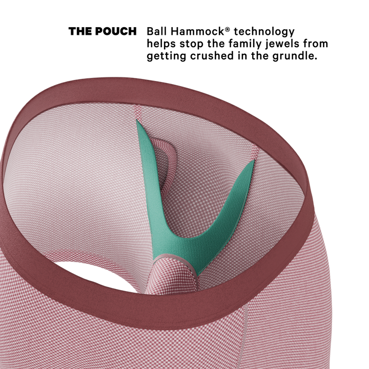 The Bell Pep | Red Chambray Ball Hammock® Pouch Underwear With Fly