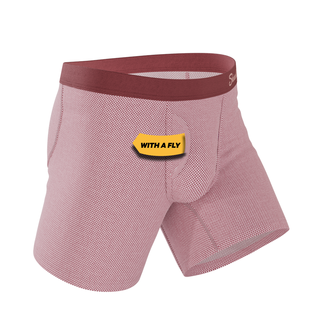 The Bell Pep | Red Chambray Ball Hammock® Pouch Underwear With Fly