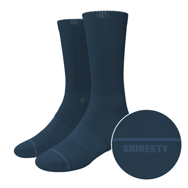 The Big Blue | Navy Heel Hammock™ Crew Socks