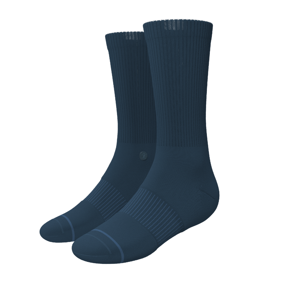 The Big Blue | Navy Heel Hammock™ Crew Socks