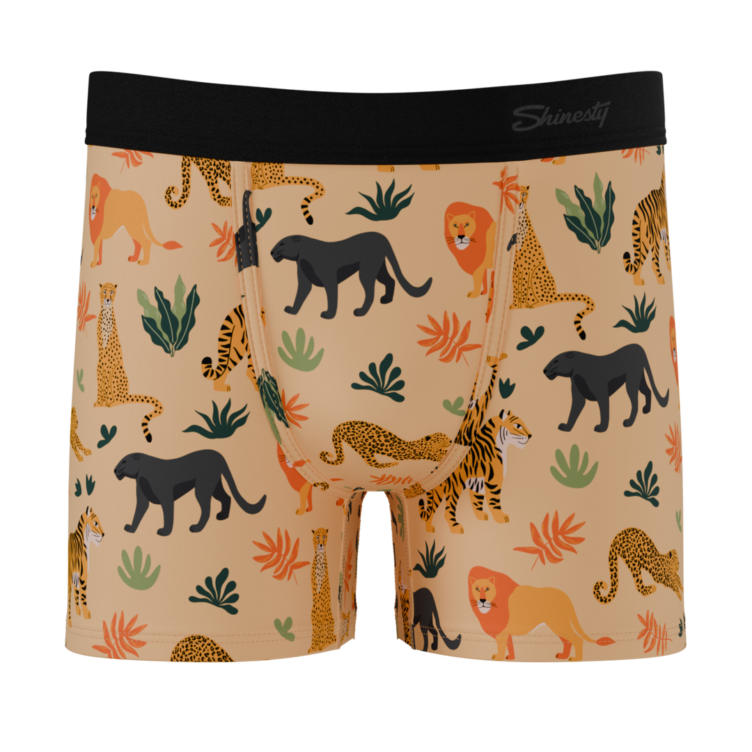 The Big Cat Conga | Safari Animals Boy's Boxer Briefs