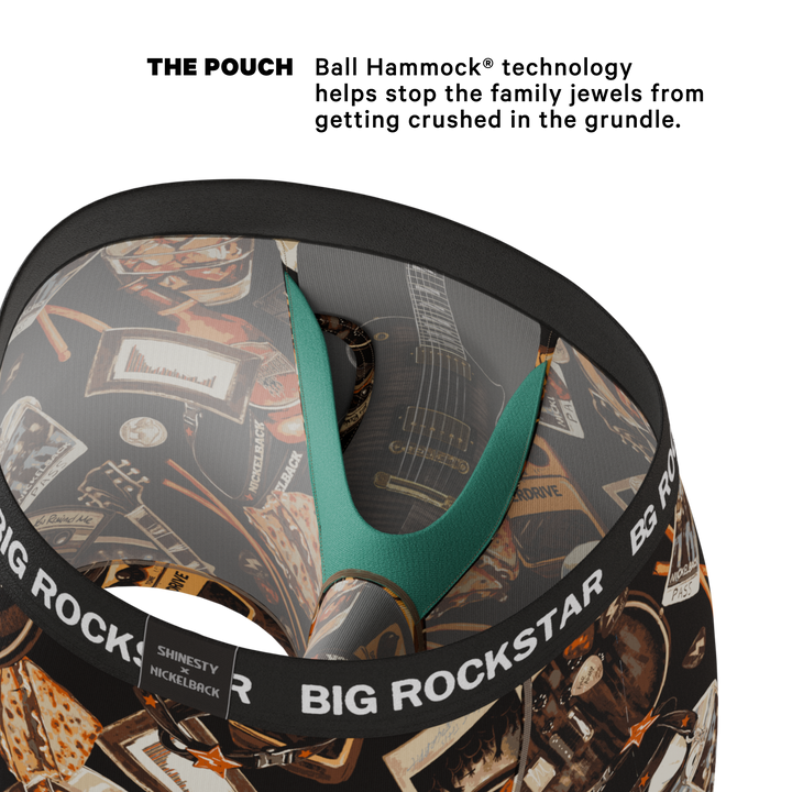 The Big Rock Star | Shinesty X Nickelback Guitar Ball Hammock® Pouch Underwear With Fly