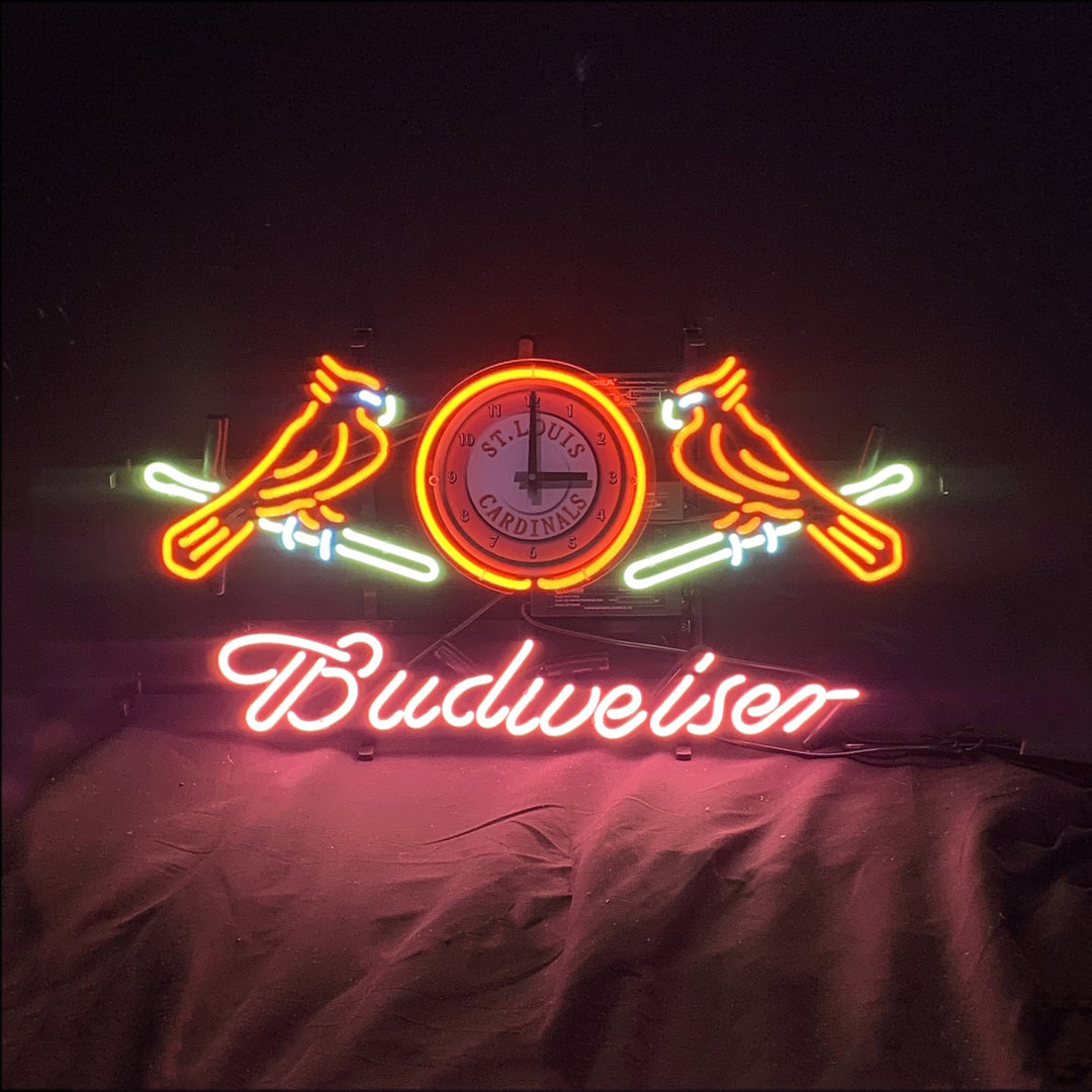 St. Louis Cardinals with Budweiser Neon Signs Light