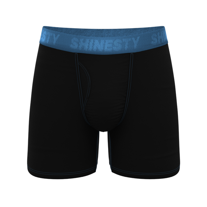 The Black Hole | Black and Blue Ball Hammock® Pouch Underwear With Fly