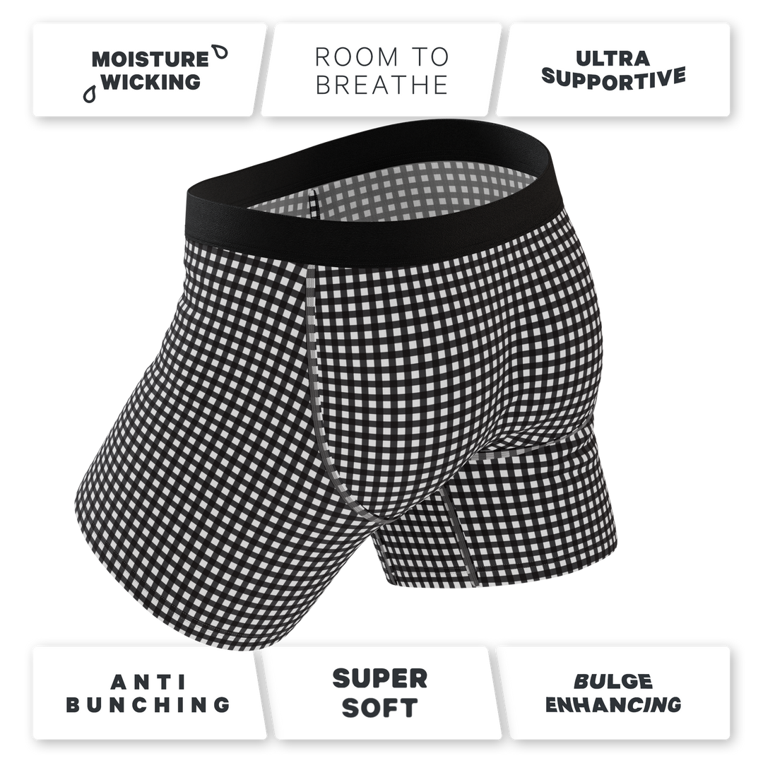 The Blackberry Bramble | Window Pane Ball Hammock® Pouch Underwear With Fly