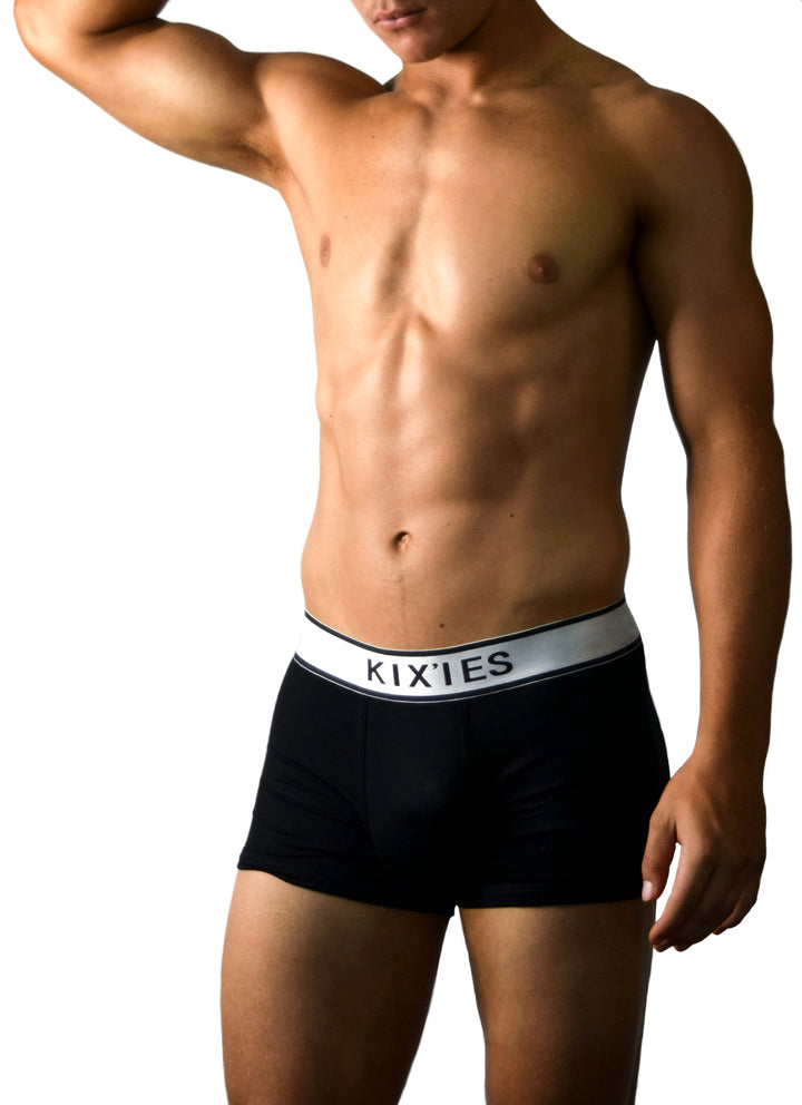 Mens Elastane Trunk Underwear - Black