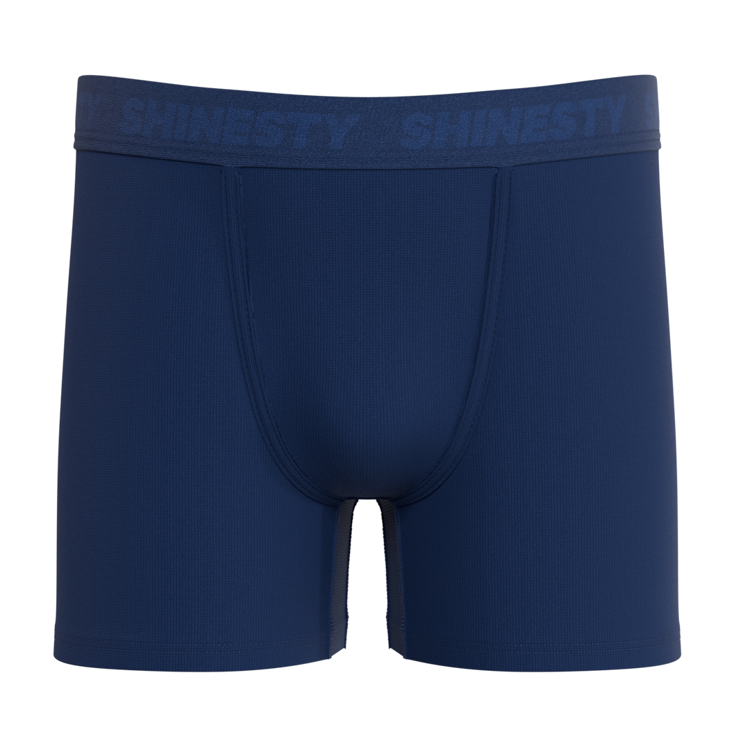 The Bloom Moon | Tonal Navy Boy's Boxer Briefs