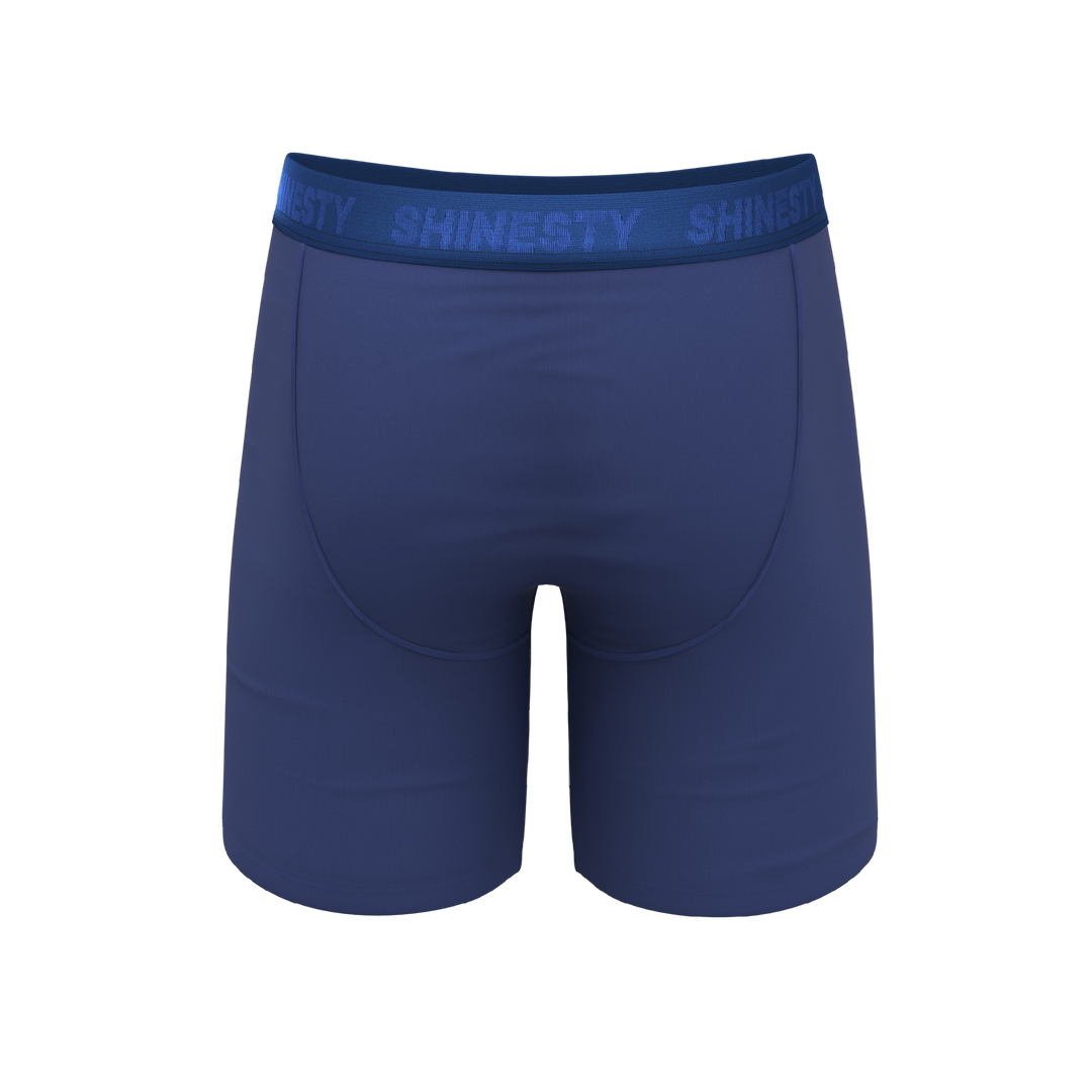 The Bloom Moon | Tonal Navy Long Leg Ball Hammock® Pouch Underwear With Fly