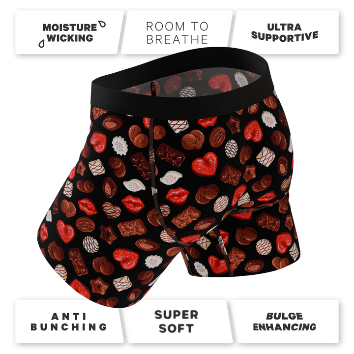 The Bonbons | Naughty Chocolate Ball Hammock® Pouch Underwear With Fly
