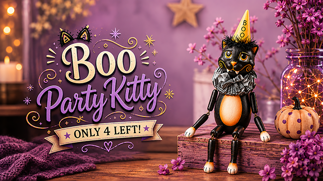 Boo Party Kitty by Bethany Lowe Designs