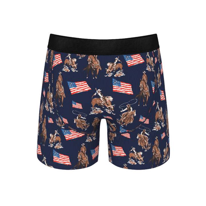 The Bootstraps & Chaps | Americana Cowboy Ball Hammock® Pouch Underwear With Fly
