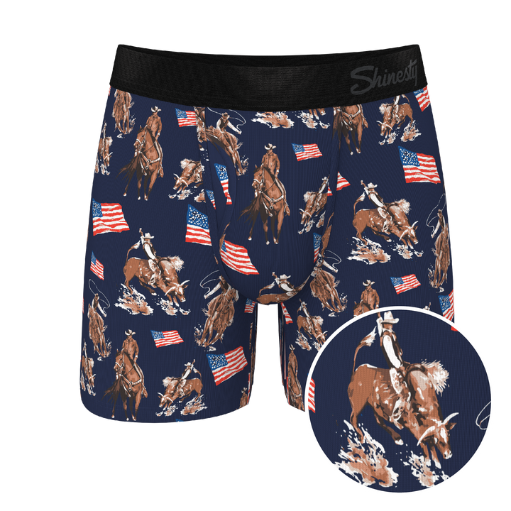 The Bootstraps & Chaps | Americana Cowboy Ball Hammock® Pouch Underwear With Fly