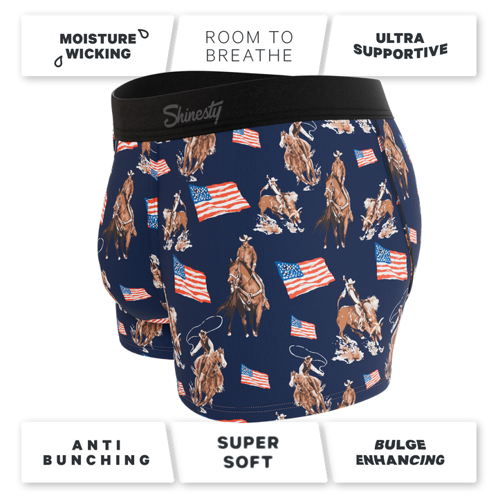 The Bootstraps & Chaps | Americana Cowboy Ball Hammock® Pouch Trunks Underwear