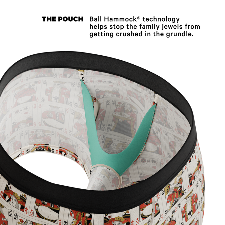The Bottomless Blackjack | Vintage Playing Cards Ball Hammock® Pouch Trunks Underwear