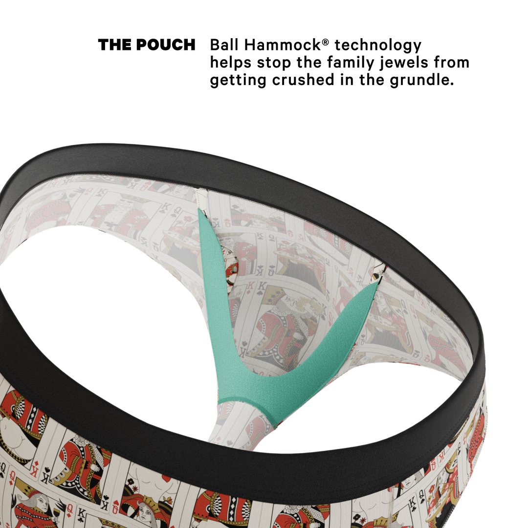 The Bottomless Blackjack | Vintage Playing Cards Ball Hammock® Pouch Underwear Briefs