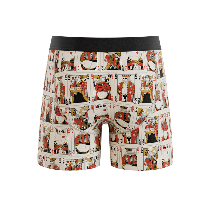 The Bottomless Blackjack | Vintage Playing Cards Ball Hammock® Pouch Underwear With Fly