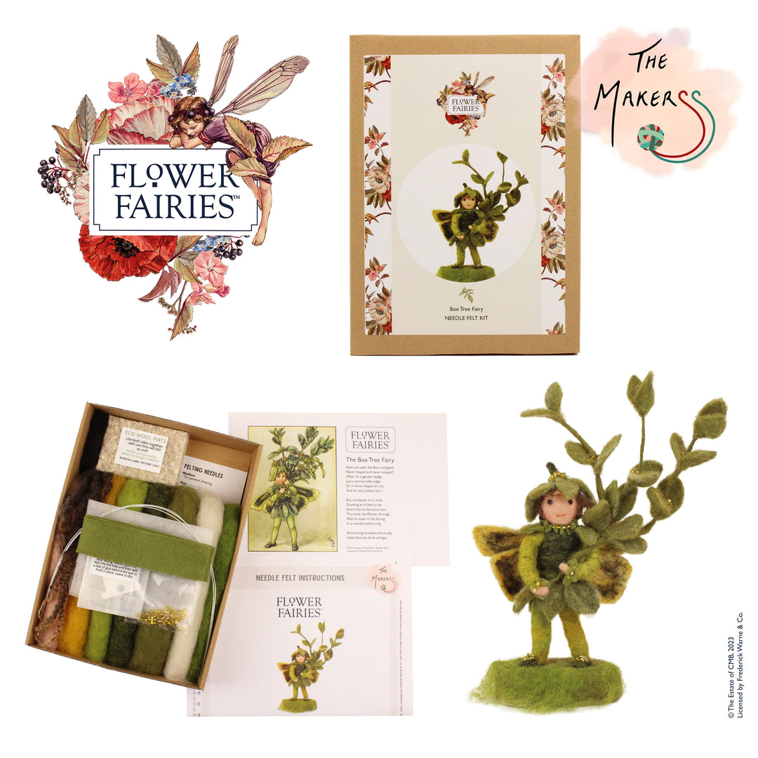 Felting Kit -  Flower Fairy- Box Tree Needle Felting Kit