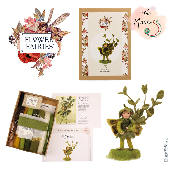 Felting Kit -  Flower Fairy- Box Tree Needle Felting Kit