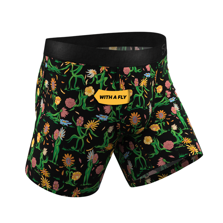 The Garden Of Breedin | Flower Print Ball Hammock® Pouch Underwear With Fly