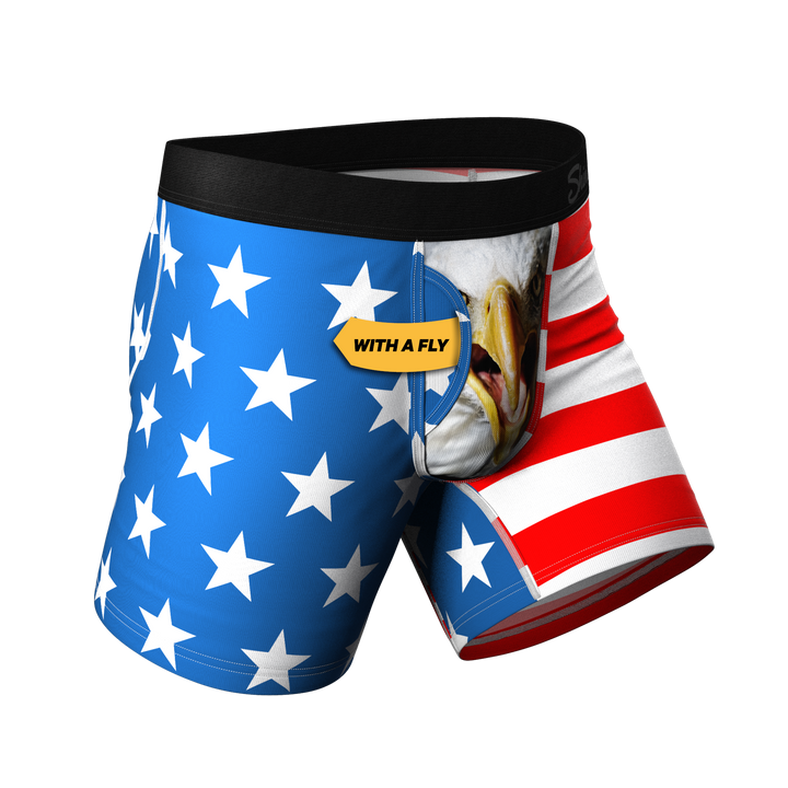 The Mascot | American Flag Ball Hammock® Pouch Underwear With Fly
