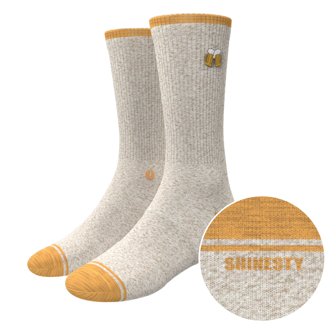 The Brewski | Beer Heel Hammock™ Crew Socks