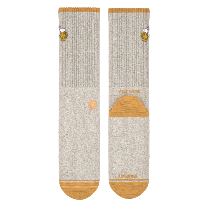 The Brewski | Beer Heel Hammock™ Crew Socks