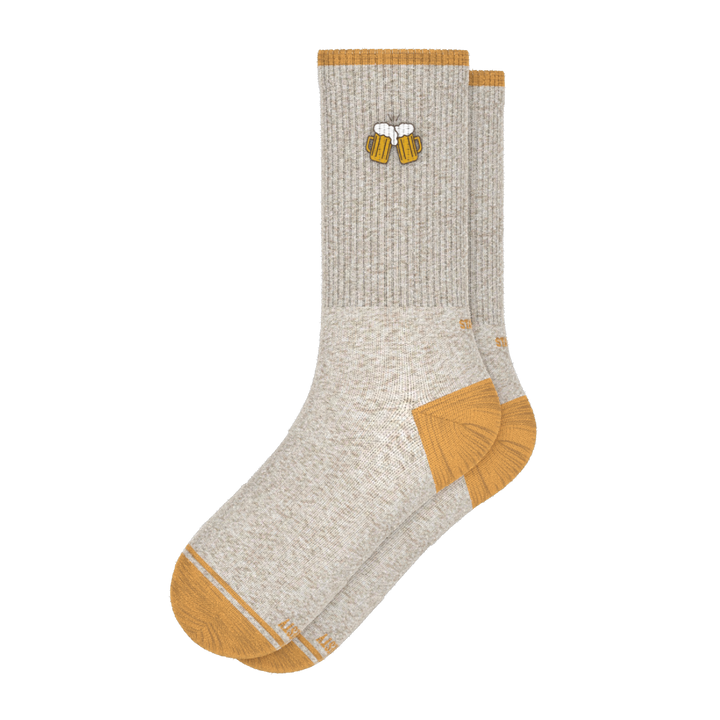 The Brewski | Beer Heel Hammock™ Crew Socks
